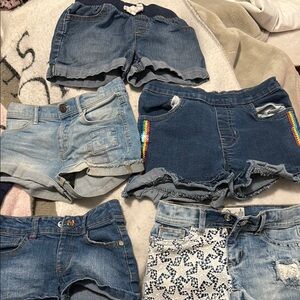 Stylish Denim Kids Shorts Set